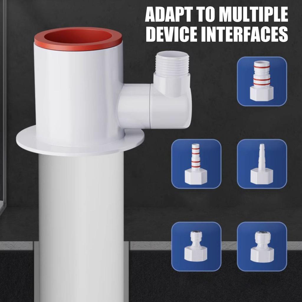 Universal Kitchen Bathroom Drain Pipe Three Way Connector Anti Odor Water Purifier Filter Three Way Anti Odor Plug