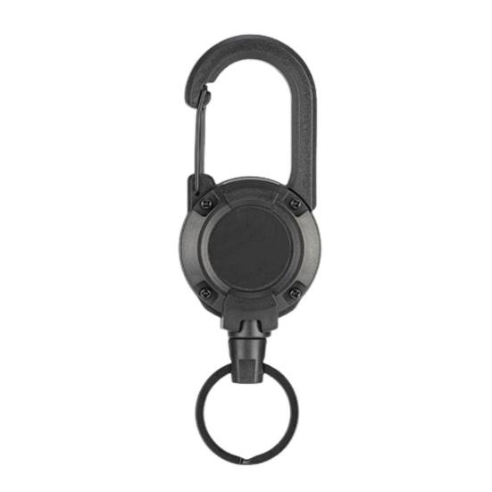 Fly Fishing Retractor Badge Reel with Wire Rope Multipurpose 360-Degree Rotation