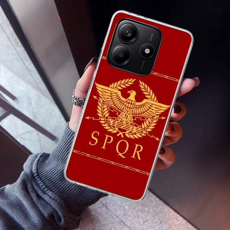 SPQR Roman Imperial Legionv Phone Case For Xiaomi Redmi Note 15 14 14S 13 12S 12 Pro Plus 11S 11 10S 10 4G Cover 11E 11T 5G Prin