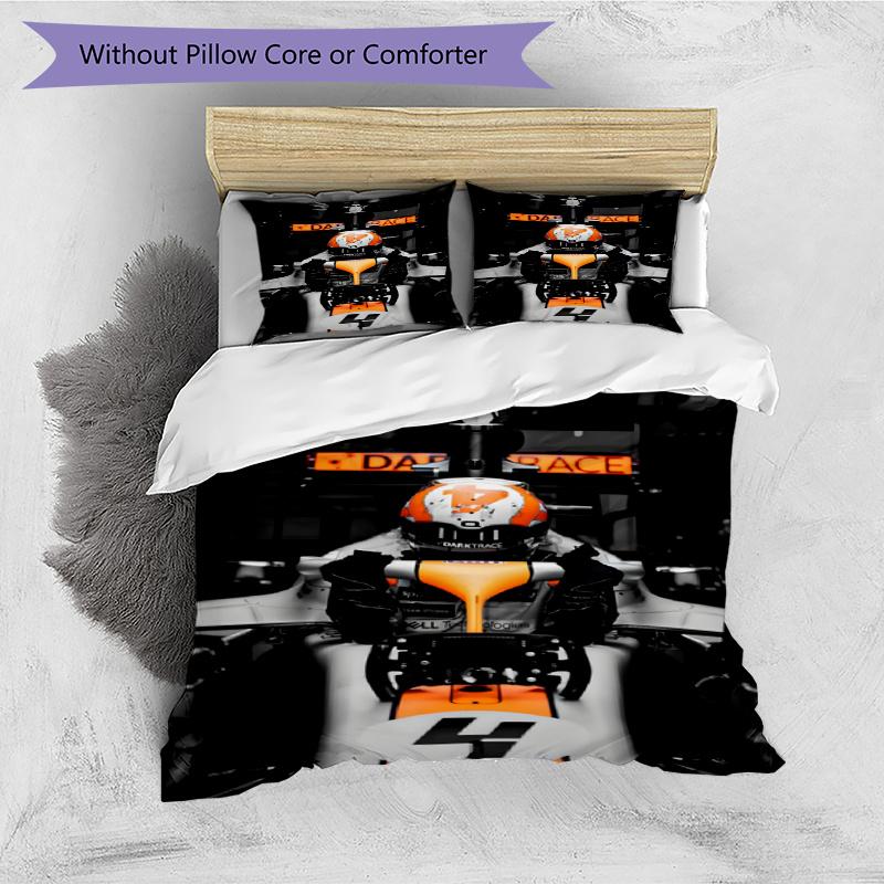 3pcs Duvet Cover Set (1*Duvet Cover + 2*Pillowcase, Without Core), F1 Racing Driver Print Bedding Set, Bedroom Decor, All‑Season, Gift