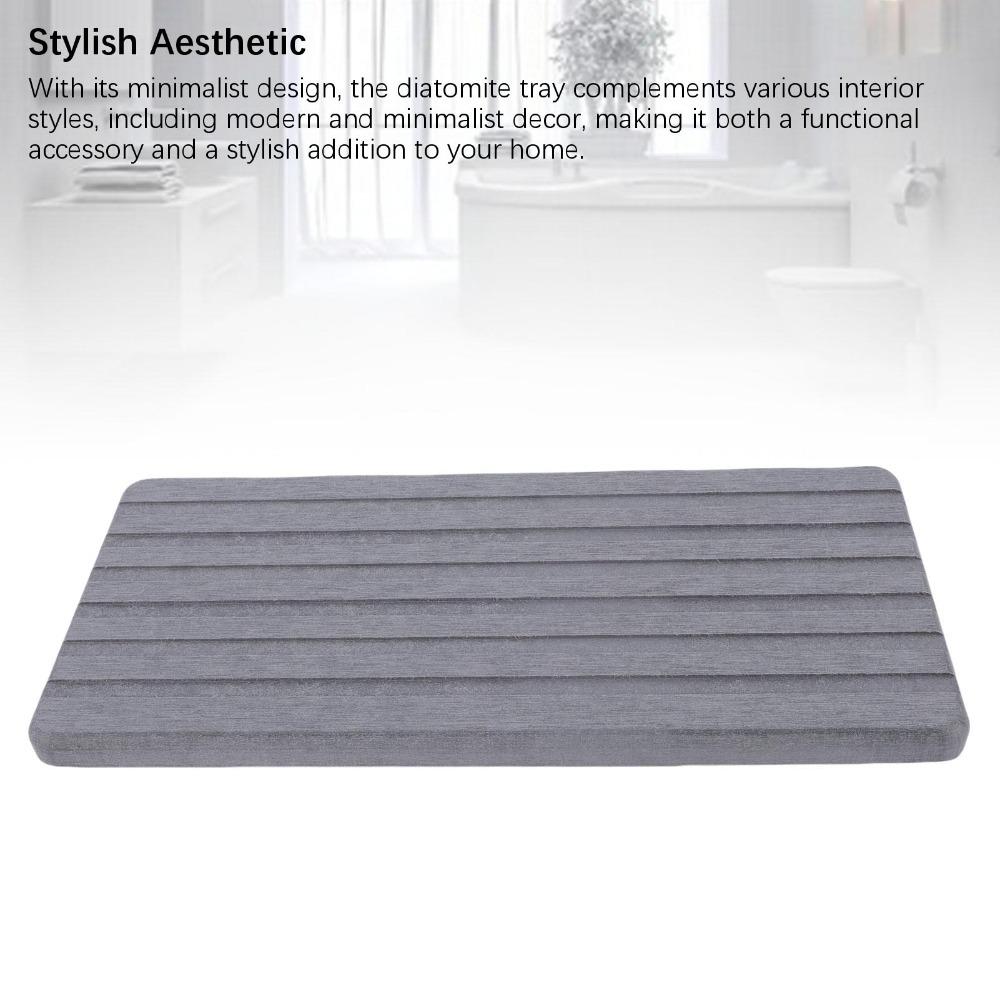 2 PCS White Dark Grey Water Absorbent Coaster Diatomaceous Earth Drying Mat Office Hotel Dorm темно серый