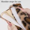 Car Seat Belt Shoulder Cover High-grade Leopard Print Winter Plush Car Anti-choke and Anti-friction Four Seasons Shoulder Cover