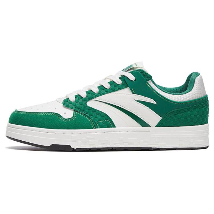 New Anta Street Naughty Anti Slip Wear Resistant Low Top Skateboard Shoes Women's Green White 122318051-11