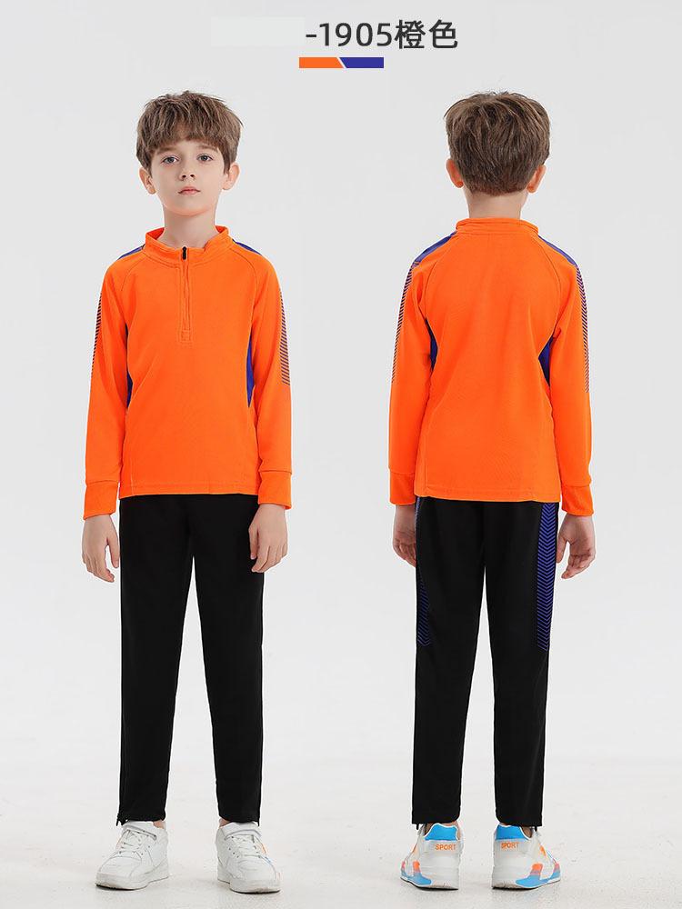Großhandel Herbst- und Winter-Kinderjacken, langärmelige Anzüge mit halbem Reißverschluss, Herren-Fußballuniformen, Trainingsuniformen und Auftrittsuniformen