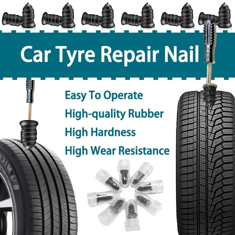 50pc Car Universal Vacuum Tyre Repair Set with Screwdriver Tire Wholesale Puncture Repair Wheel Tubeless for Car Tire Accessorie