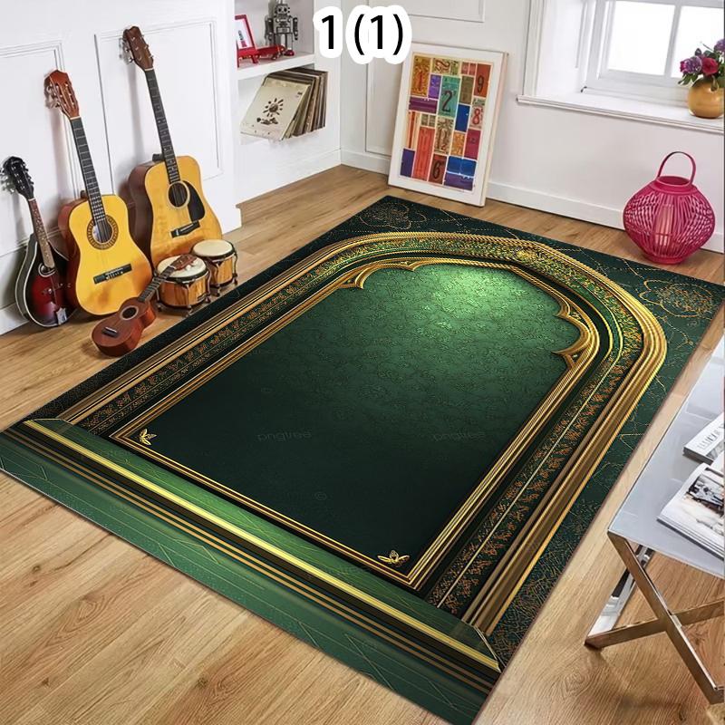İslam Müslüman Namaz Seccadesi Oturma Odası Dekorasyonu Kaymaz Halılar Yatak Odası Yatak Kenarı Yumuşak Kilim Giriş Paspası Makinede Yıkanabilir Halı