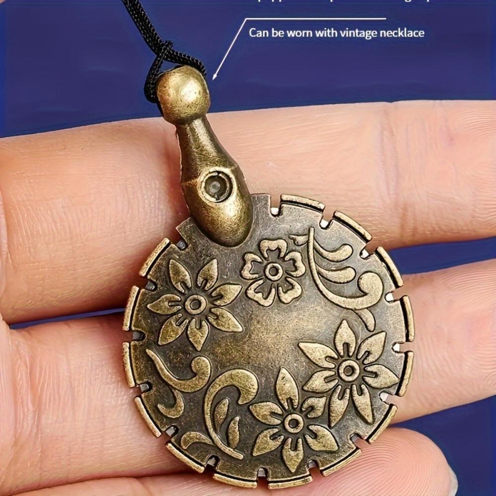 2pcs Antique-Inspired Thread Cutter with Floral Relief - Safe and Convenient Sewing Tool for DIY Projects