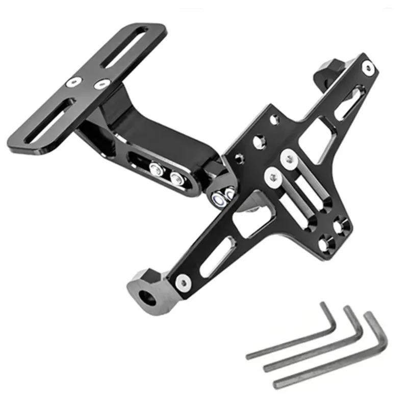 For Yamaha MT07 Kawasaki Z800 Honda for Universal Motorcycle License Plate Holder Number Plate Holder with Turn Signal Lights