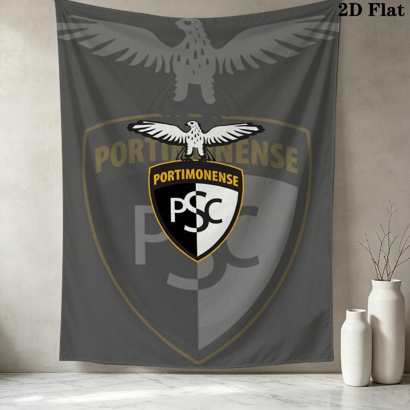 Tapeçaria de Parede do Portimonense SC Pendente de Parede Estético Manta de Tecido Impresso Tapeçarias Decorativas para Quarto Sala de Estar Decoração de Casa