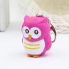 New Keychain Owl Motorcycle Car Key Chain Sound Light LED Flashlight Key Ring Holder Bag