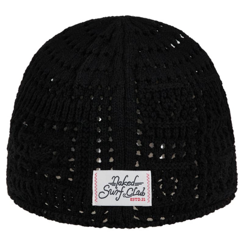 

Шапка бини крючком Naked Surf Club (черный) Black_Free