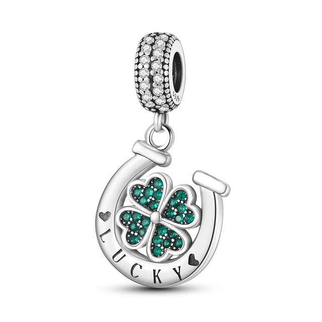 925 Sterling Silver Green Butterfly Flower Dragonfly Fit Woman's Enamel Charms Pendants Jewely Making Gifts
