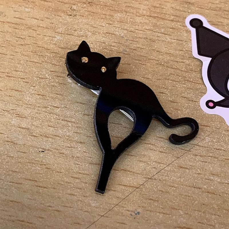 

Game YOU and ME and HER A Love Story Muko Aoi Cosplay Hairpins Black Cat Pendant Kawaii Hair Clips Jewelry Headwear Accessory чорний