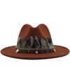 Autumn and Winter British Style Women's New Jazz Woolen Hat Big Eave Hat Classic Top Hat Fashion Hat