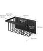 Yamazaki Magnetic Bathroom Basket, Black, Approx. W31 x D17 x H15cm, Tower Bathroom Rack, Bathroom Storage Rack, 5543
