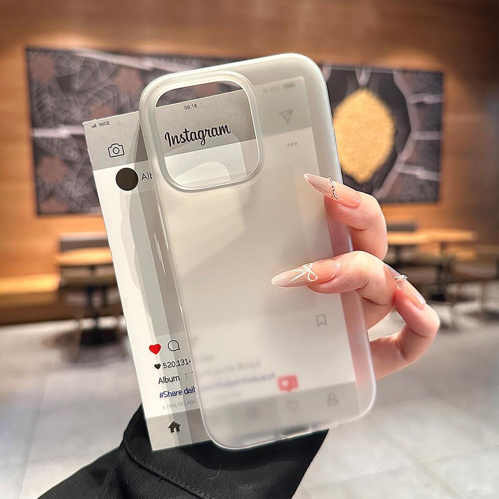 Transparent Gradient Matte Phone Case For For Iphone 16 15 14 13 12 Pro Max Plus Ultrathin Shockproof Bumper Cases Cover