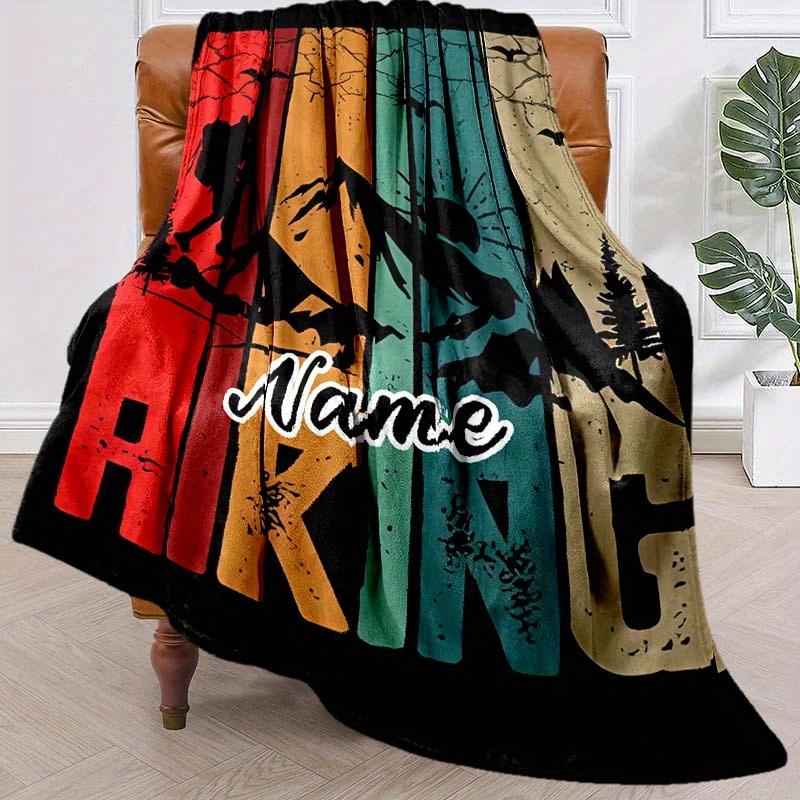 Camping Customize Your Name Blanket Warm Comfortable And Soft Blankets Are Suitable For Home Chairs Office Sofas Sofas Office Camping And Gifts For