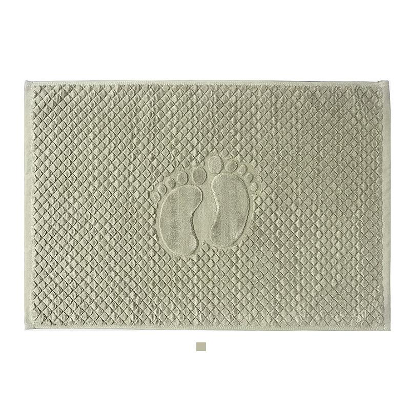 Jacquard Cotton Bath Mat Toilet Floor Mats Water Absorbent Bathroom Carpet Rugs Hotel Shower Room Wipe Feet Towels Pad tapis