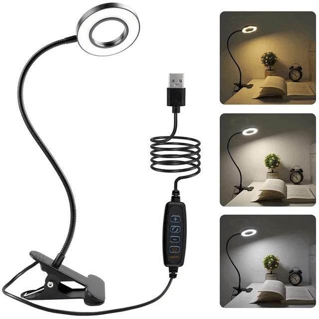 Flexibilná LED vertikálna stolná lampa Stolná pracovná lampa na písanie Spálňová nastaviteľná svietidlo na pripevnenie k posteli Lampa na písanie a čítanie