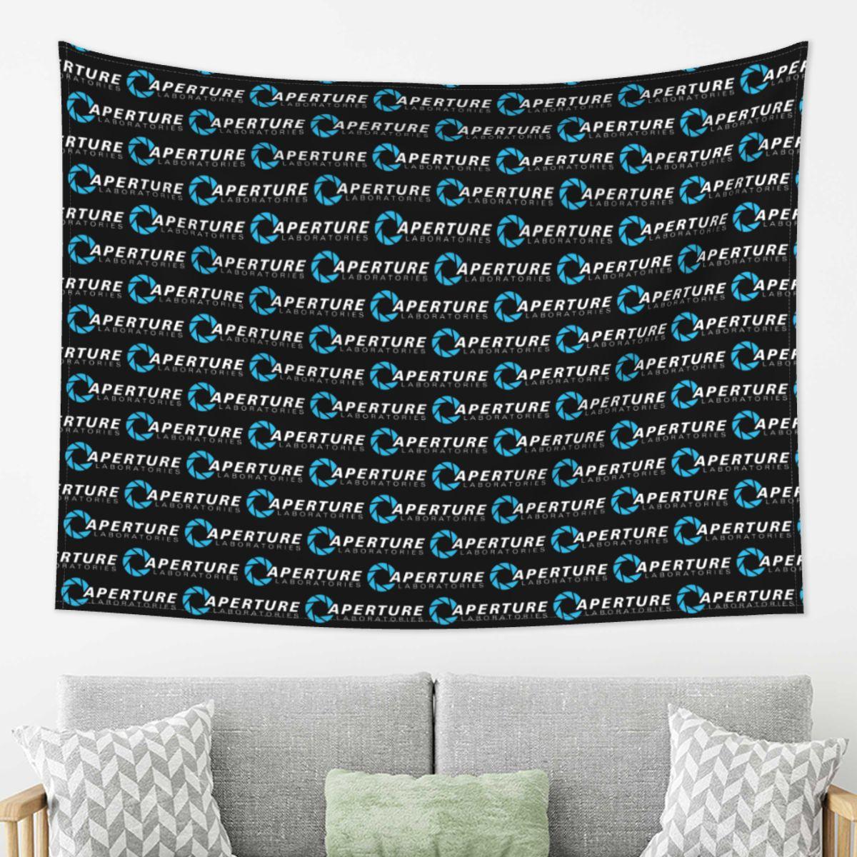

Aperture Science Laboratories Portal Tapestry Wall Hanging Aesthetic Home Decor Tapestries for Dorm Room 74x94cm(29x37in)