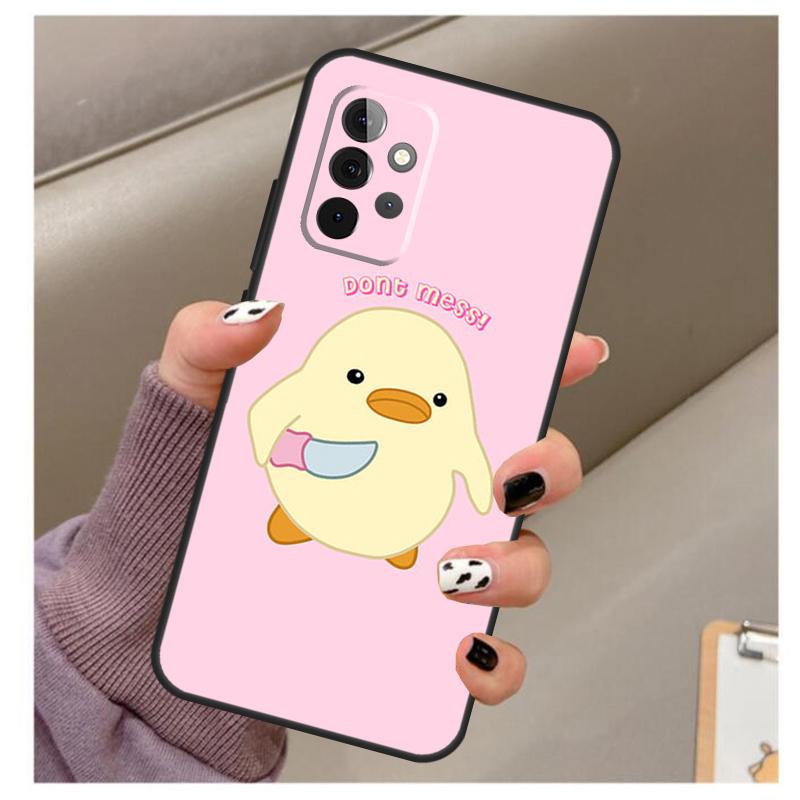 Kreslený pouzdro na nůž kachna Pro Samsung Galaxy A34 A54 A14 A06 A16 A26 A36 A56 A12 A32 A52 A13 A33 A53 A15 A35 A55