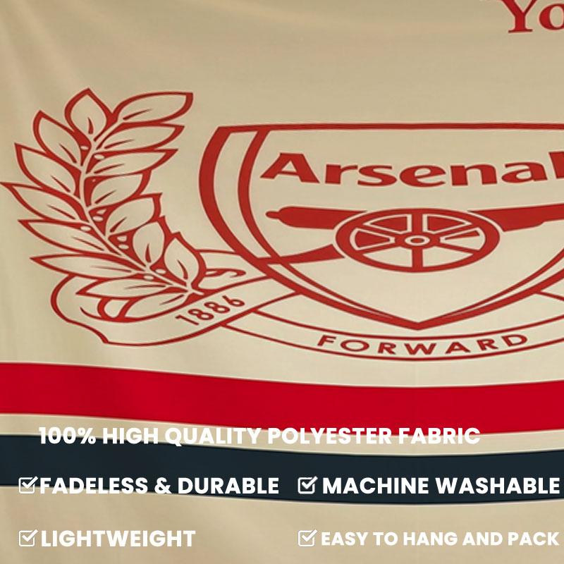 Arsenal F Custom Name Wall Tapestry Aesthetic Wall Hanging Printed Fabric Blanket Decorative Tapestries for Bedroom Living Room Home Decor