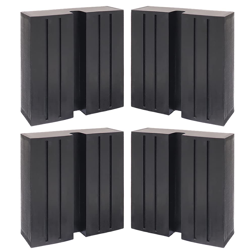 Five Bananas Jack Rubber Pads Black Anti-Slip Rail Pinch Welding Adapter Support Block Heavy