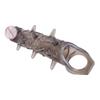 Reusable Long Spike Condoms Enlarger Extender Penis Cock Sleeve Extender Strong Vibrator