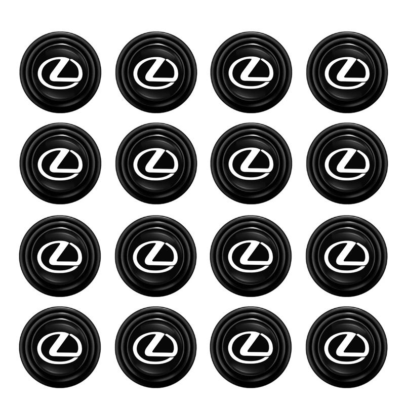 Car Door Shockproof Gasket Shock Absorbing Buffer Pad Sticker Tire Valve Cap For Lexus F Sport ES LM GS IS NX RX LX IS250 IS430