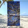 Cherry Blossom Blue Sky Beach Towel Patterned Sunscreen And Windproof Suitable For Swimming Pool Camping Travel