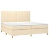 VidaXL Sommier à Lattes de Lit avec Matelas et LED, Lit Rembourré, Lit Double, Lit Adulte de Chambre à Coucher Intérieur, 3135626