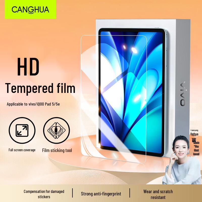 

CangHua Tempered Glass Screen Protector for Vivo, iQOO & OnePlus Tablets Vivo Pad 5/5e/3/2, iQOO Pad 5/2/1, OnePlus Pad Pro