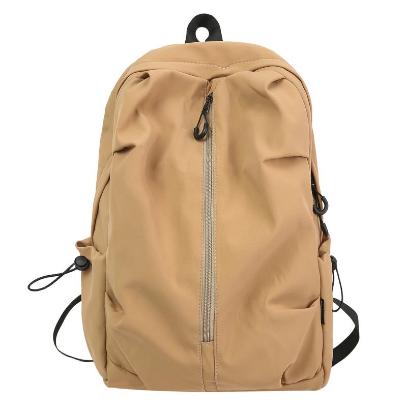 

Новый повседневный рюкзак простой, легкий, брызгозащищенный, школьный рюкзак для старшеклассников и студентов колледжа, и рюкзак большой вместимости. хаки
