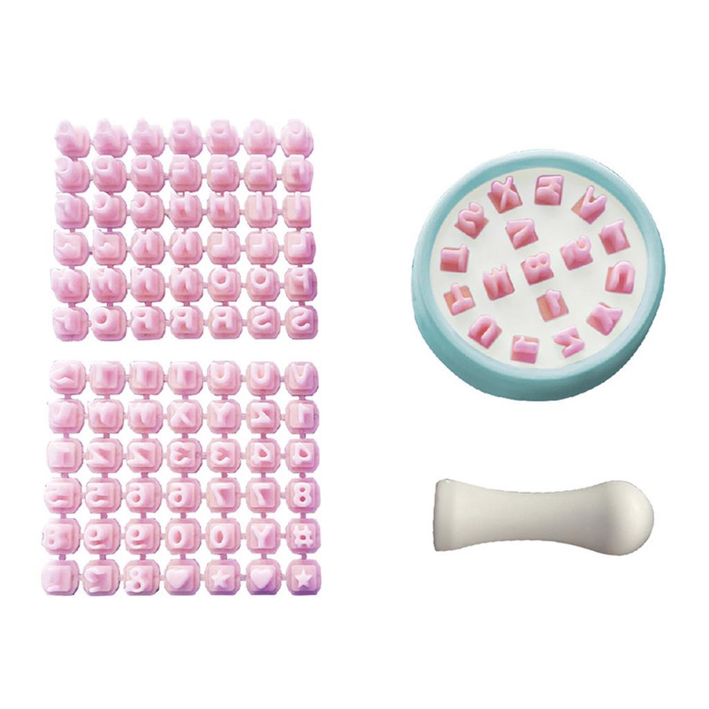Cookie Biscuit Alphabets Stamps for Cake Baking Clay DIY Embosser Mold Family Communication Gift Letter Dessert Molds