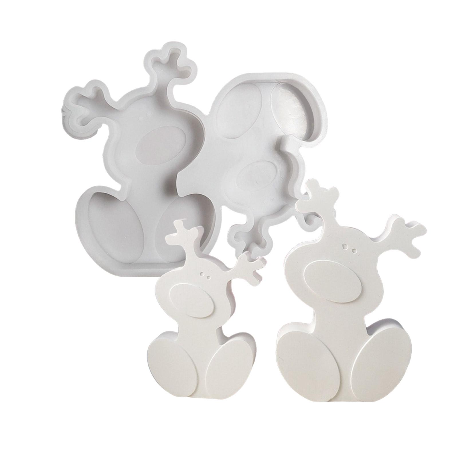 

Christmas Elk Silicone Epoxy Resin Mould Plaster Silicone Molds for Epoxy Resin Gypsum Ornament Christmas Decoration