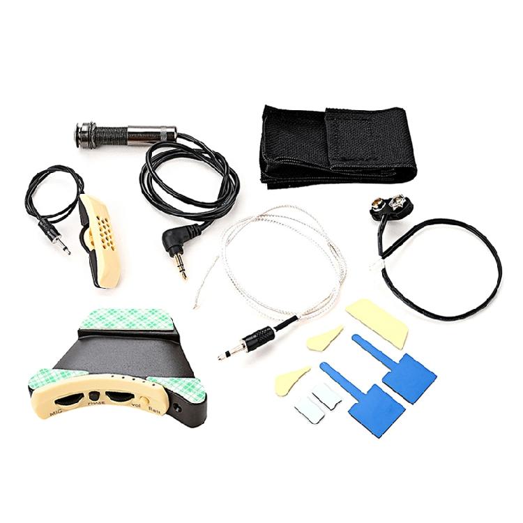 

Microphone Sound Hole Equalizers Piezo Pickup for Acoustic Folk Guitar Parts 1