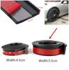 2Pcs 59'' Car Wheel Fender Extension Flares Arch Protector Wheel Eyebrow Rubber Strip 55Mm Widening