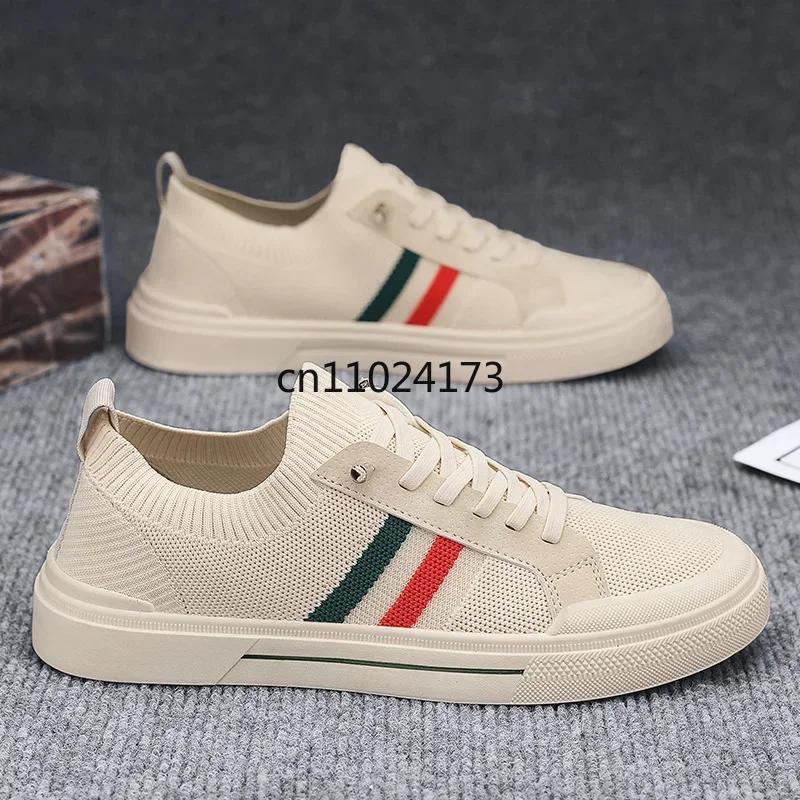 2026 Breathable Men's Shoes Mesh Board Shoes Soft Soled Casual Sports Shoes Youth Trend Sneakers Slip-on Canvas Shoe