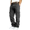 Men's Slim Fit Corduroy Cargo Pants with Multiple Pockets Tapered Leg for Outdoor Hiking Daily Wear