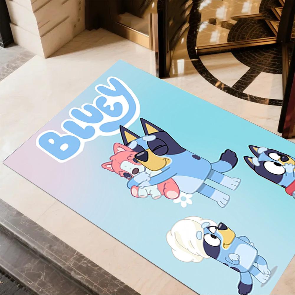 Bluey Bingo Hug Carpet Design for Decorate room Foyer Playrooms Living Rooms Antislip Carpet Anime Office Decor Gift for Festivals