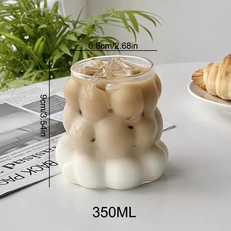350ml Transparent Heat Resistant Glass Cup Cocktail Wine Shot Glasses Coffee Mug Water Drinking Tea Cups Bar Kitchen Accessories