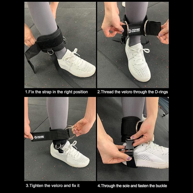 Adjustable D Buckle Ankle Strap Attachment Leg Strength Training Sports Protective Gear With Weight Boosters Belt Buckle