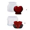 Heart Shape Silicone Candle Molds for Epoxy Resin Candle Soap Holding Heart In Hand Silicone Molds for Gypsum Decoration
