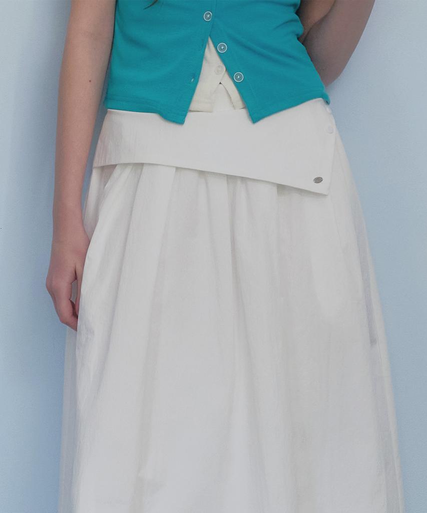 Teuwi Bemoon Wrap Layered Long Skirt