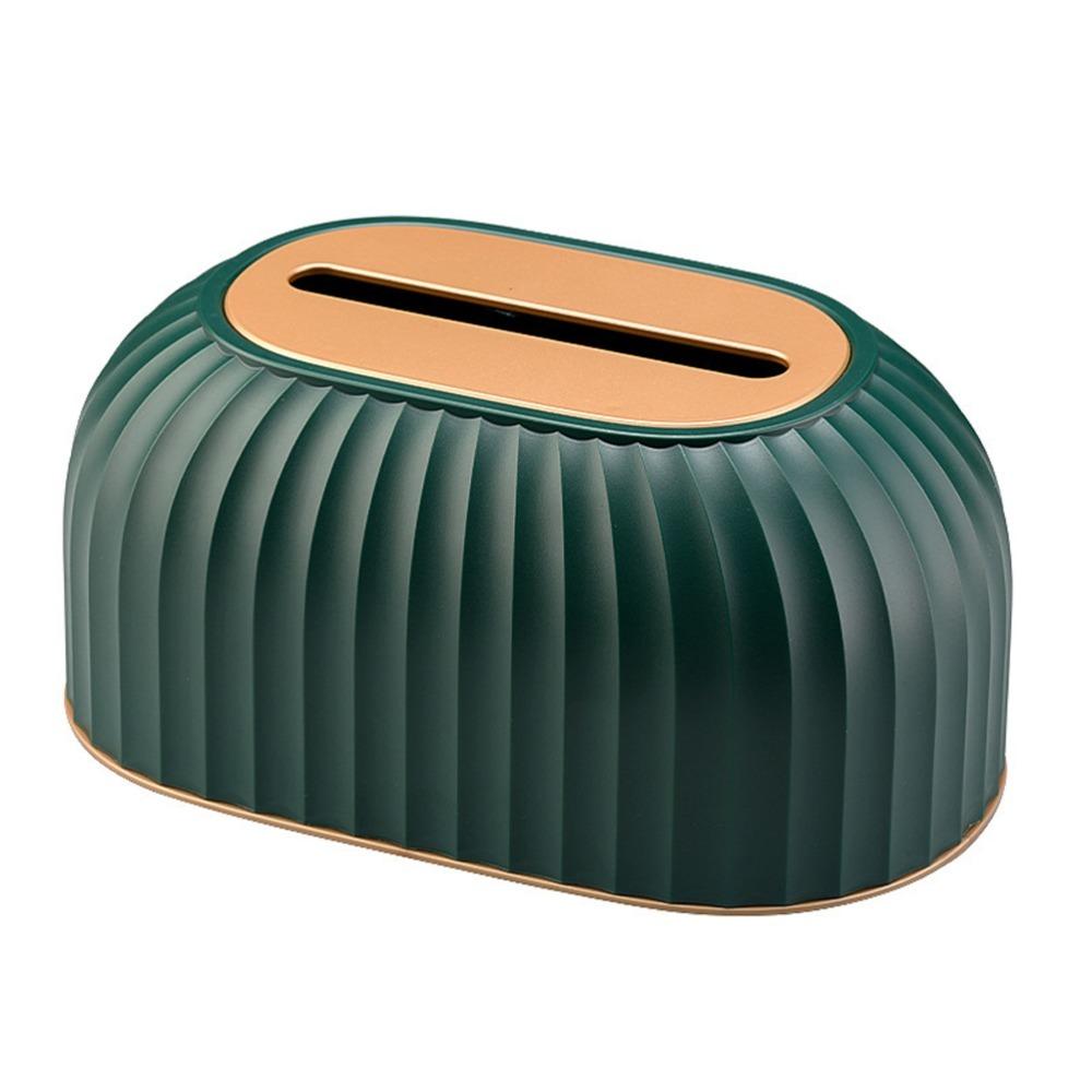 Spring Loaded Tissue Box Lifting Design Storage Box Easy Access Desktop Holder Tissue Storage зелёный