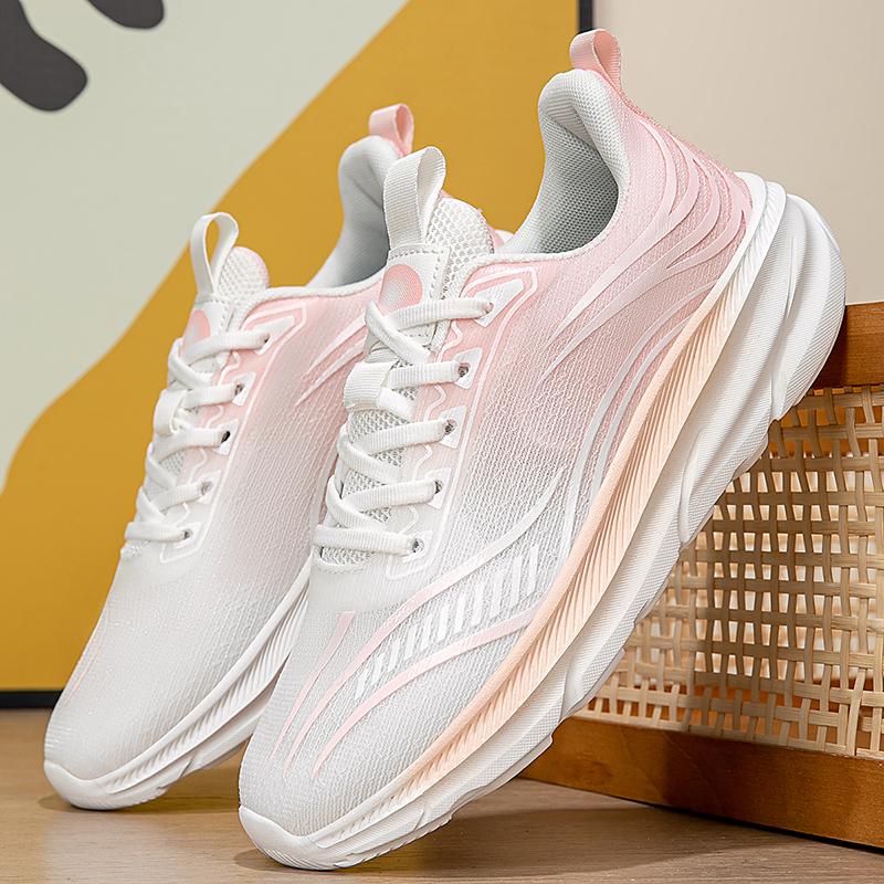 

YRZL Women Sneakers Fashion 2025 Lightweight Breathable Mesh Anti Slip Running Tennis Comfortable Athletic Shoes Women 42 зелёный