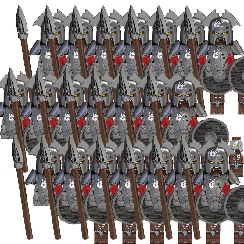 Medieval Movie Knights Building Blocks Toys Lord Ring Figure Bricks Toy Christmas Birthday Gifts