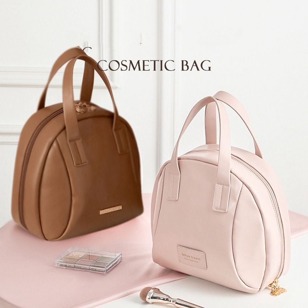 

Сумка для макияжа на молнии, сумка для путешествий, сумка для мытья, простая косметичка из искусственной кожи на открытом воздухе