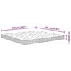 VidaXL Matelas en mousse moyennement doux 180x200 cm 373038