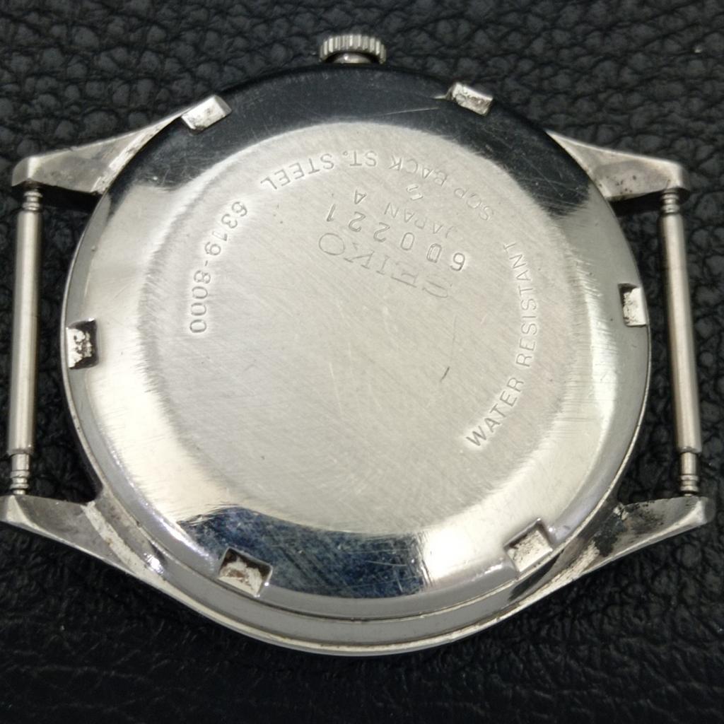 AUTOMATIC VINTAGE SEIKO JAPAN 6309A MENS GREEN COLOR DIAL WATCH A701272-5 R206a-a701272